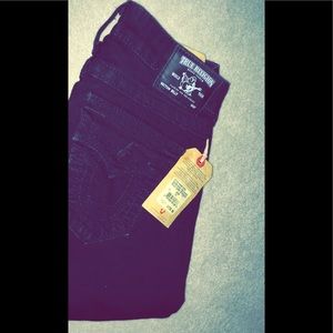 True religion jeans black NWT size 25